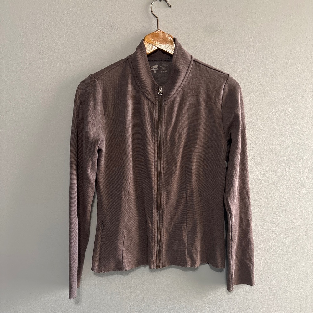 Horny toad jacket women’s size small s brown flexcel 2% spandex